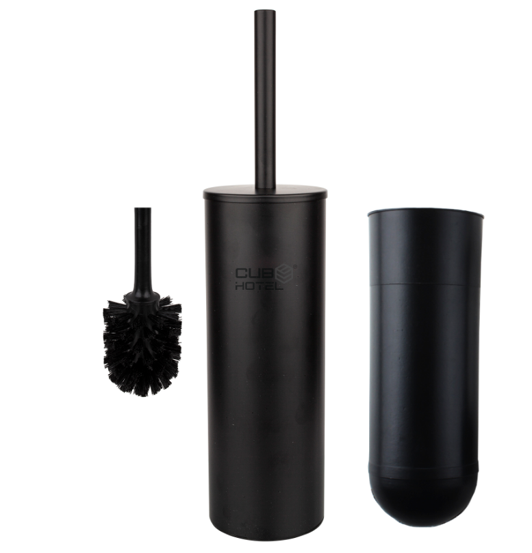 Escobillero WC de Pared Negro